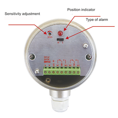 Serie SC-YC | Sensor de nivel por horquilla y barra vibrante para líquidos y sólidos